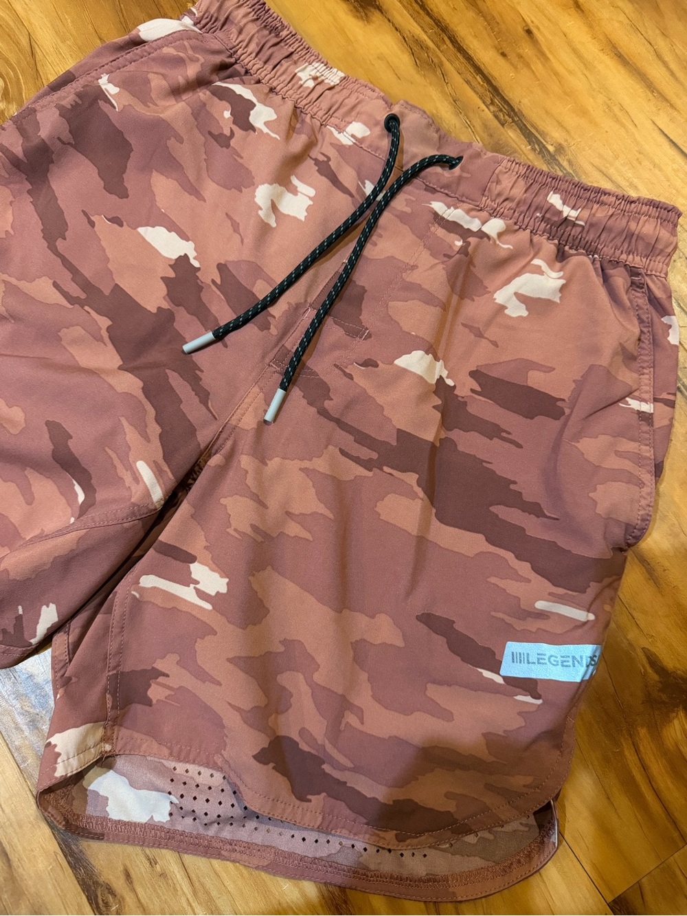 LEGEND Rust Camo Athletic Shorts